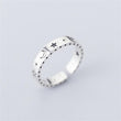 Thai Silver Shiny Moon Stars Smile 925 Ring
