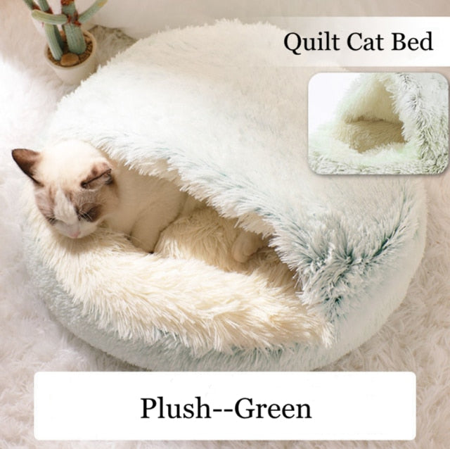 New Pet Dog Cat Round Plush Bed