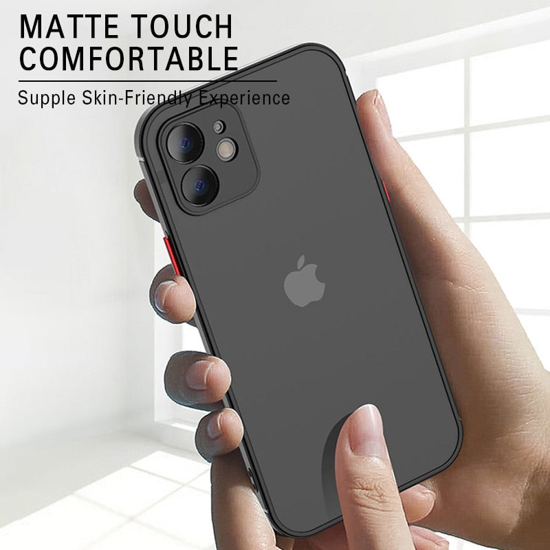 Silicone Shockproof Matte Phone Case