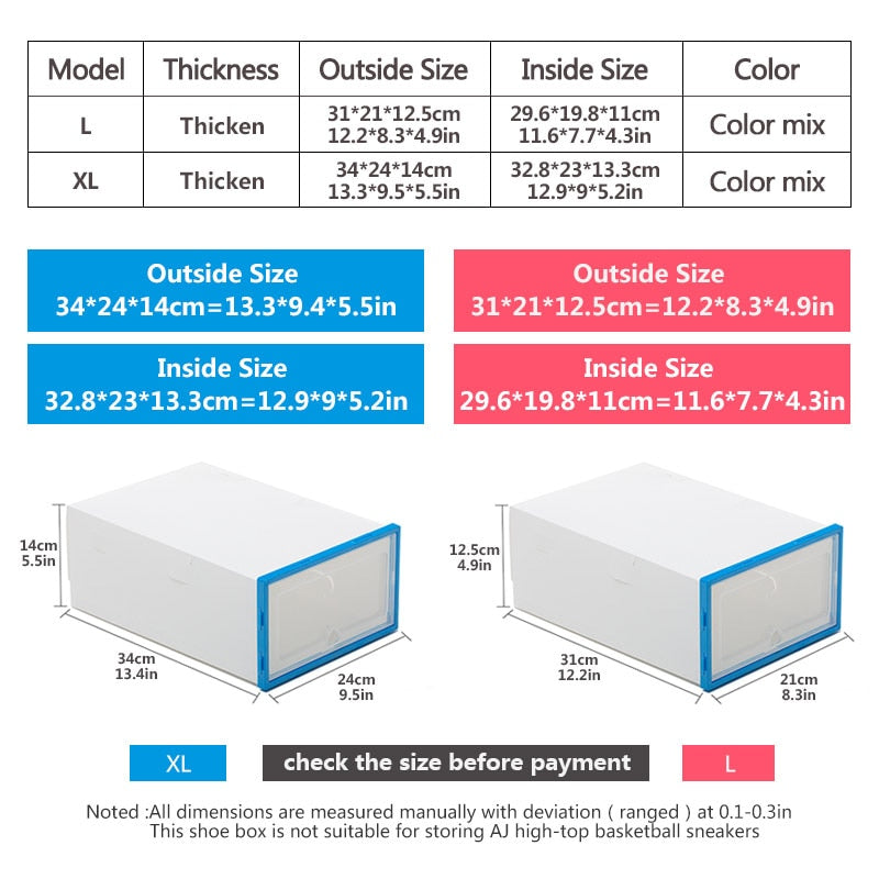 Shoe boxes